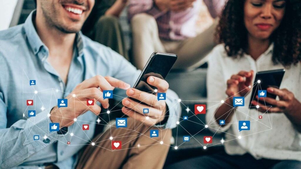 A person setting time limits on their smartphone to promote healthy social media habits Beawareofmecom A person setting time limits on their smartphone to promote healthy social media habits