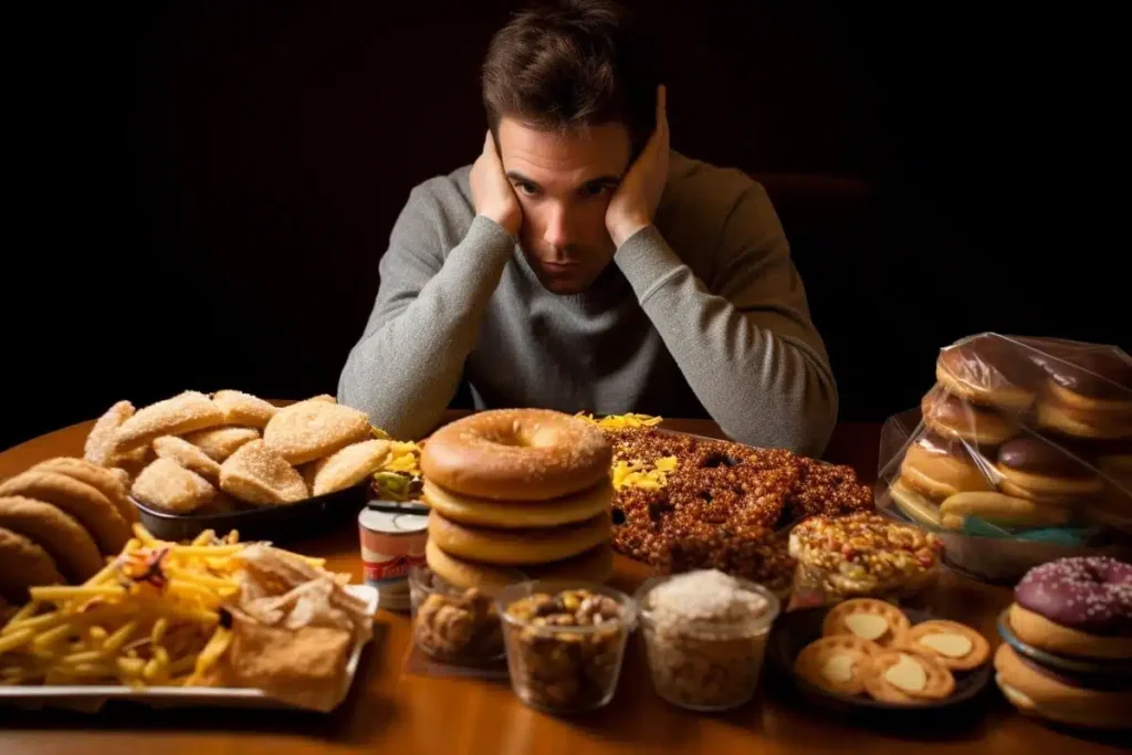 fooddepression Beawareofmecom man angry about food