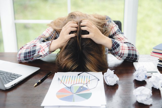 Concept Burnout Syndrome Woman feels uncomfortable working Whi Beawareofmecom Burnout Quotes