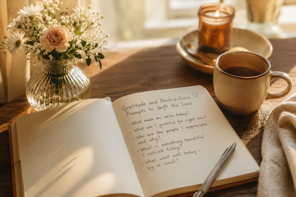 Gratitude and PositiveFocus Prompts to Shift the Lens Beawareofmecom Journaling for Anxiety
